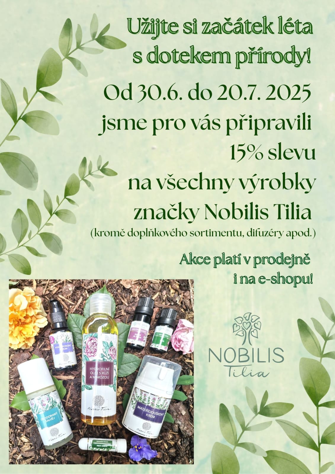 Leták prodejna + web